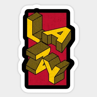 Lazy Minimalist 3d abstract Sticker